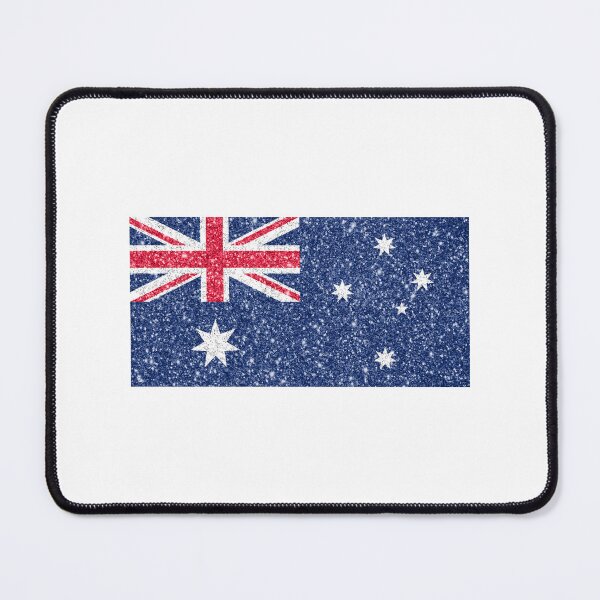 Item preview, australia glitter flag designed and sold by designsbysamantha.