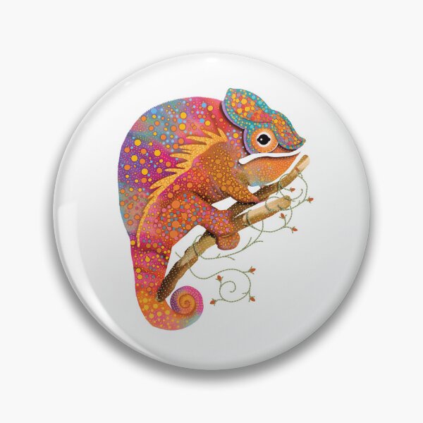 Item preview, Vibrant Rainbow Chameleon Colorful Lizard designed and sold by Karin Taylor.