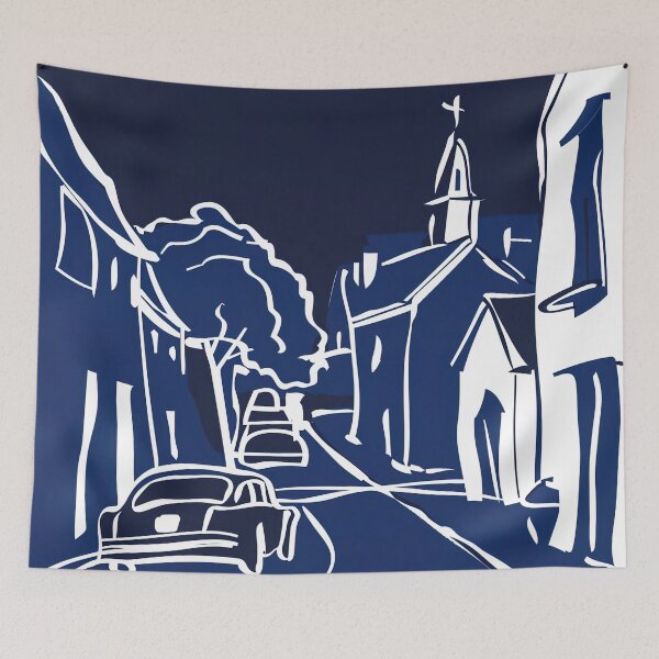 Item preview, Charlottetown, Canada - Blue Abstract Art designed and sold by shadow-bloom.