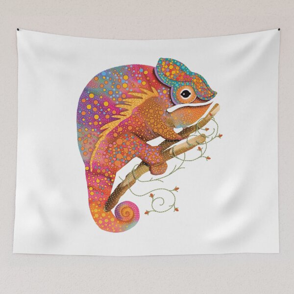 Item preview, Vibrant Rainbow Chameleon Colorful Lizard designed and sold by Karin Taylor.