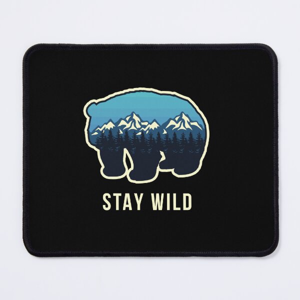 Item preview, Stay Wild Bear Mountain Shirt | Outdoor Nature Adventure Tee designed and sold by Lynn Creates.