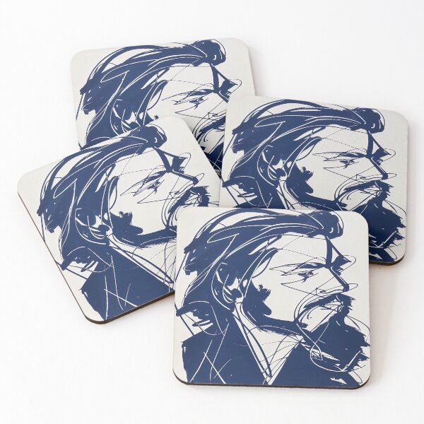 Item preview, Che Guevara - Blue Abstract Art designed and sold by shadow-bloom.
