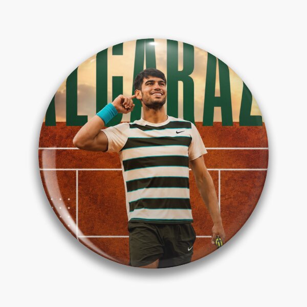Item preview, Carlos Alcaraz Roland Garros Clay Court Champion Tennis Poster designed and sold by Holy-Verse.