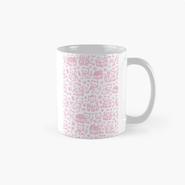 Item preview, Pink Cats and Wagons Coloring Page Art designed and sold by TerScott.