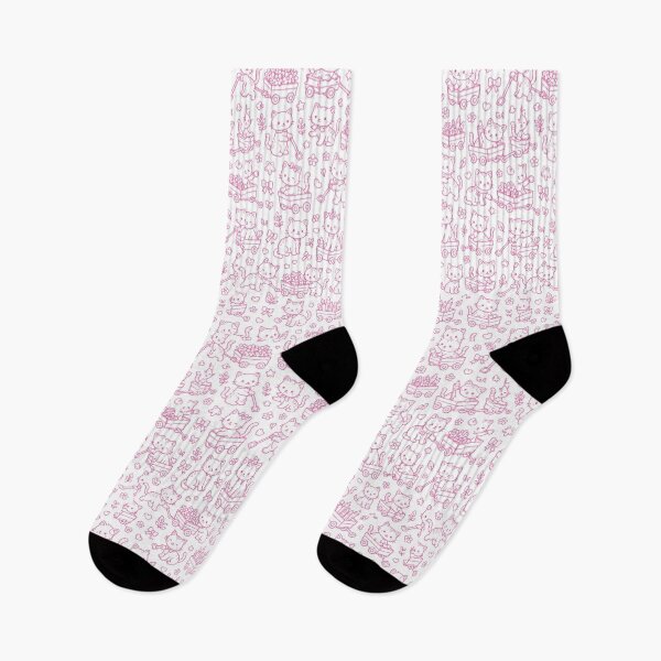 Item preview, Pink Cats and Wagons Coloring Page Art designed and sold by TerScott.
