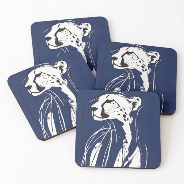 Item preview, cheetah - Blue Abstract Art designed and sold by shadow-bloom.