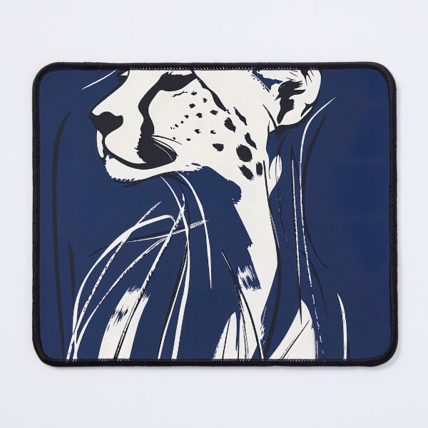 Item preview, cheetah - Blue Abstract Art designed and sold by shadow-bloom.
