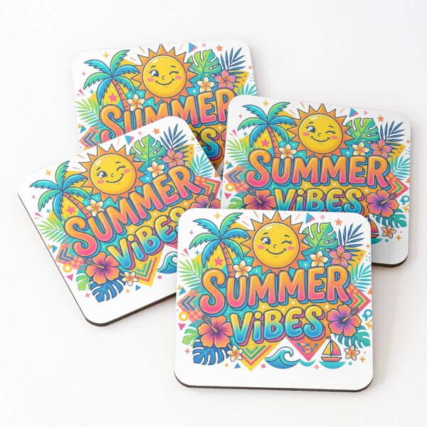 Item preview, Summer Vibes - Retro Vintage Sun and Beach Design T-Shirt designed and sold by Do-It-Over.