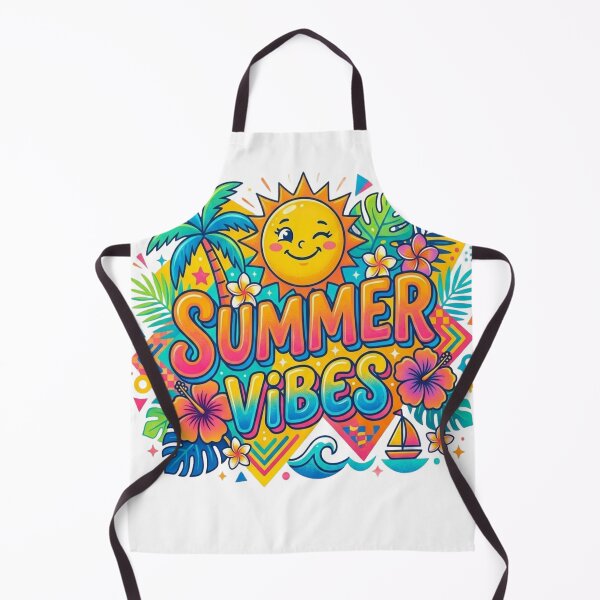 Item preview, Summer Vibes - Retro Vintage Sun and Beach Design T-Shirt designed and sold by Do-It-Over.