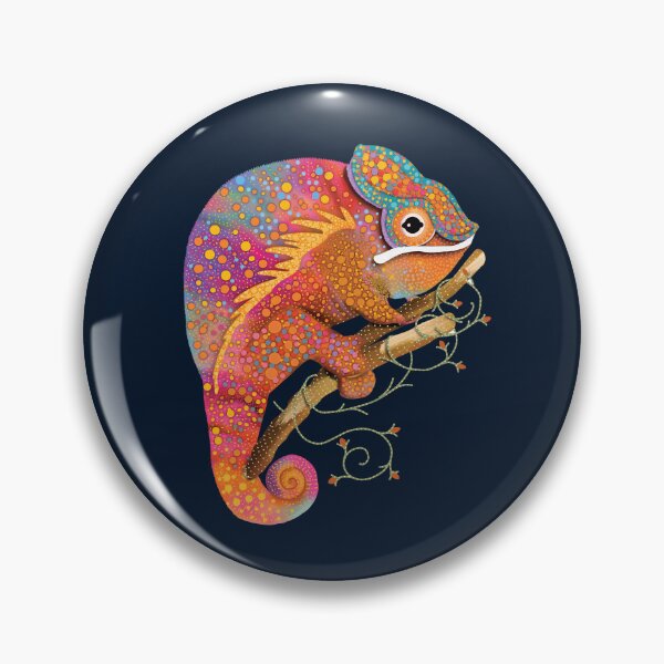 Item preview, Vibrant Rainbow Chameleon Colorful Lizard designed and sold by Karin Taylor.