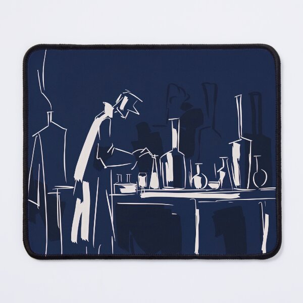Item preview, Chemist - Blue Abstract Art designed and sold by shadow-bloom.