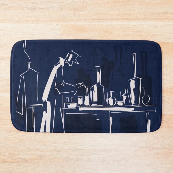 Item preview, Chemist - Blue Abstract Art designed and sold by shadow-bloom.