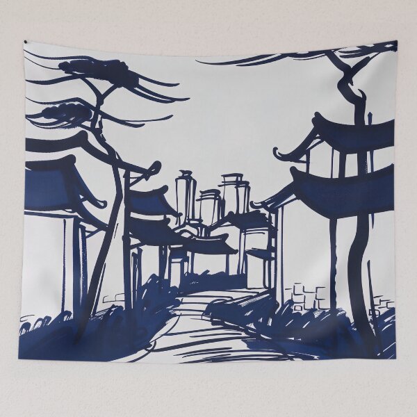 Item preview, Chengdu, China - Blue Abstract Art designed and sold by shadow-bloom.