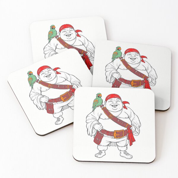 Item preview, Laughing Buddha Pirate designed and sold by HeartyCurioCo.