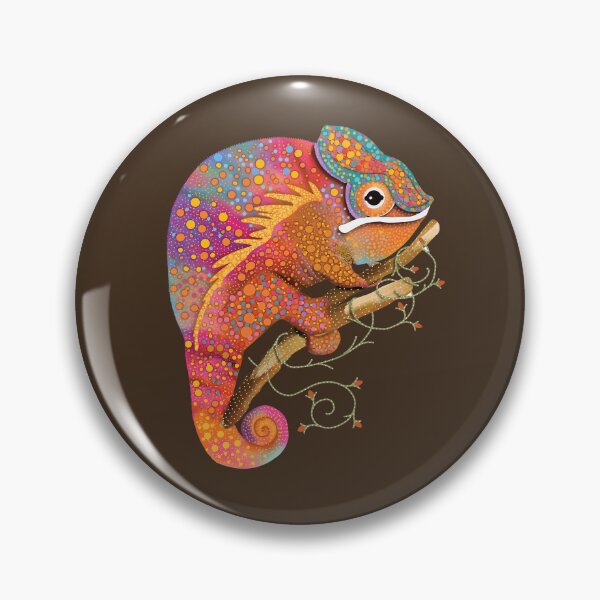 Item preview, Vibrant Rainbow Chameleon Colorful Lizard designed and sold by Karin Taylor.