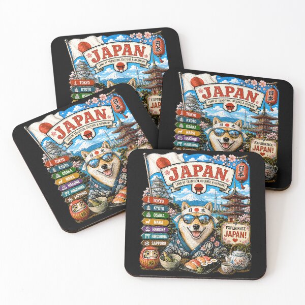 Item preview, Japan Tradition Adventure Shiba Travel Art designed and sold by AtuqStudio.