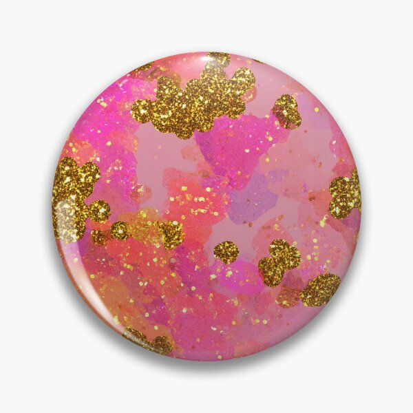 Item preview, Pink Gold Glitter Abstract Pattern designed and sold by bubblegoth.