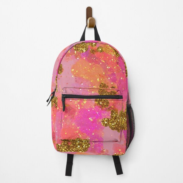 Item preview, Pink Gold Glitter Abstract Pattern designed and sold by bubblegoth.