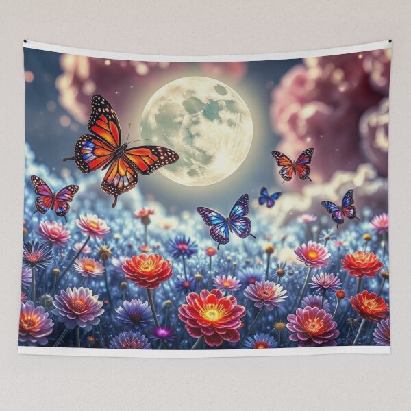 Item preview, Butterfly Moon Garden Wall Art designed and sold by BeautifulVirtues.