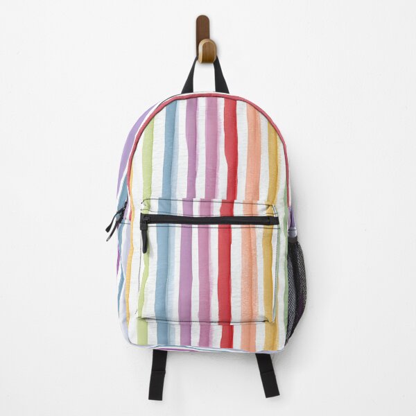 Item preview, Watercolor Harmony: Pastel Rainbow Striped Pattern designed and sold by LiveLearnCreate.