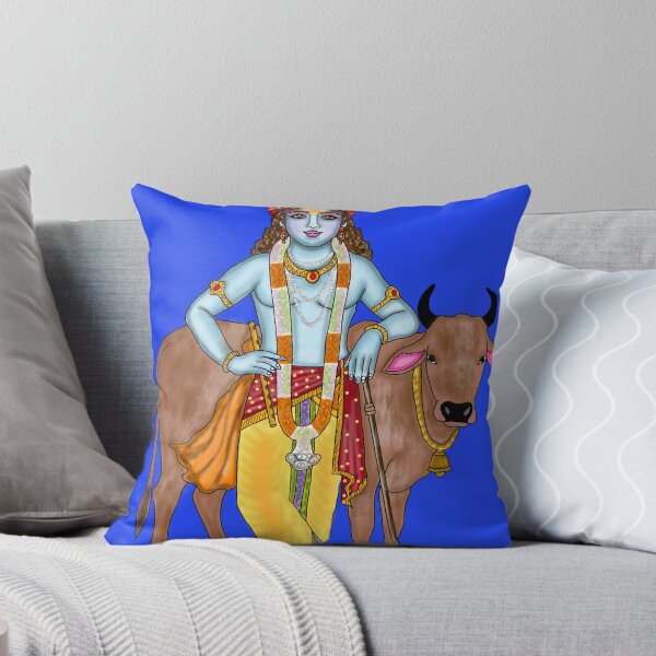 Item preview, Lord Krishna Artwork | Divine Hindu God Digital Painting Illustration designed and sold by Harshit_Digital_Arts.