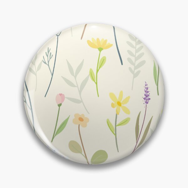 Item preview, Pastel Wildflower Garden Seamless Pattern | Soft Botanical Floral Meadow Design designed and sold by RJACreative.