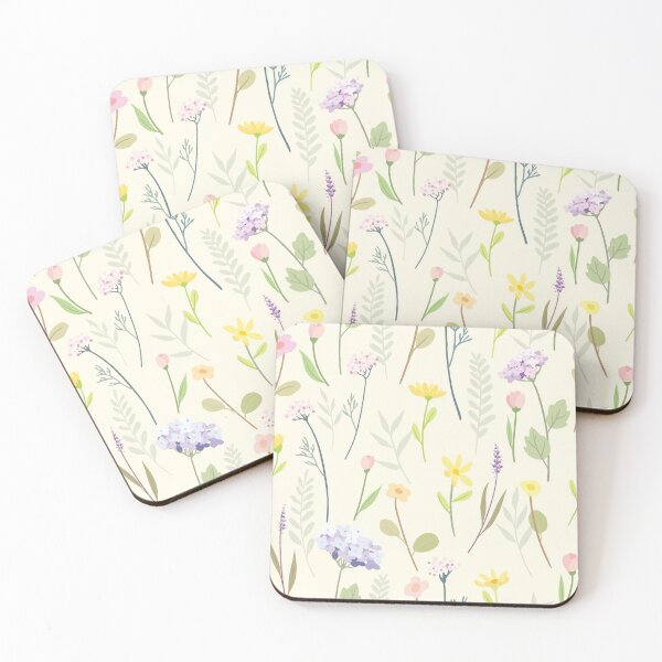 Item preview, Pastel Wildflower Garden Seamless Pattern | Soft Botanical Floral Meadow Design designed and sold by RJACreative.