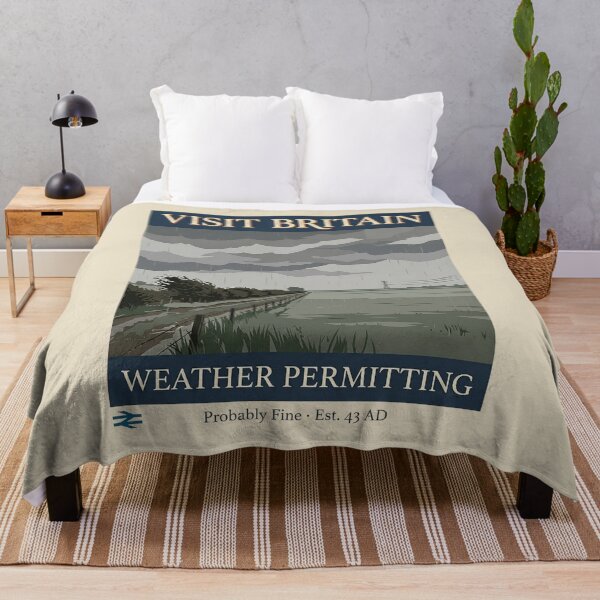Item preview, Visit Britain Weather Permitting Probably Fine – Funny British Humor Gift designed and sold by Velustro Shop.
