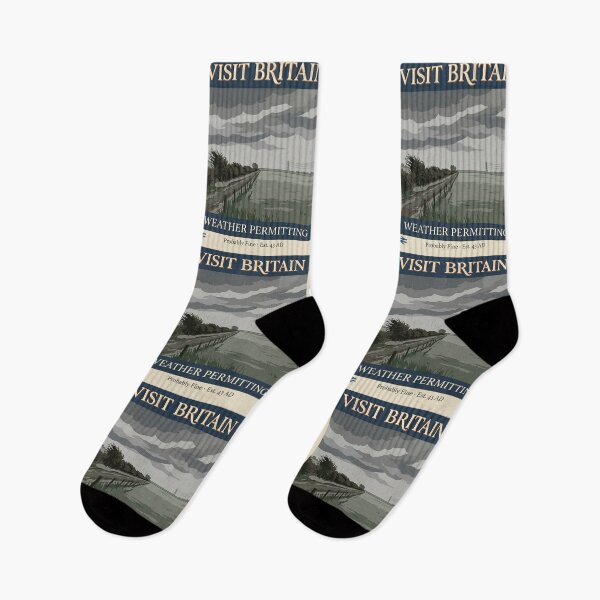Item preview, Visit Britain Weather Permitting Probably Fine – Funny British Humor Gift designed and sold by Velustro Shop.