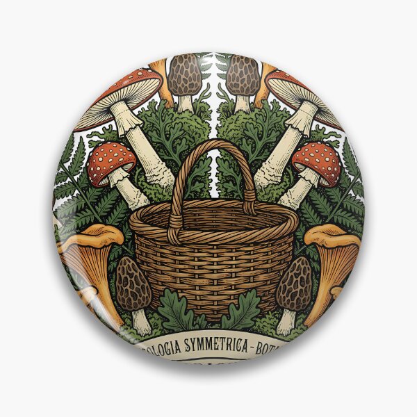 Item preview, Vintage Mushroom Foraging Botanical Dark Academia Art designed and sold by PIXEL INDUSTRIES.