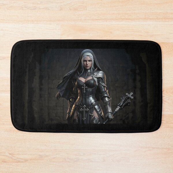 Item preview, Platinum Combat Nun Fantasy Warrior designed and sold by GalleryBrisArt.
