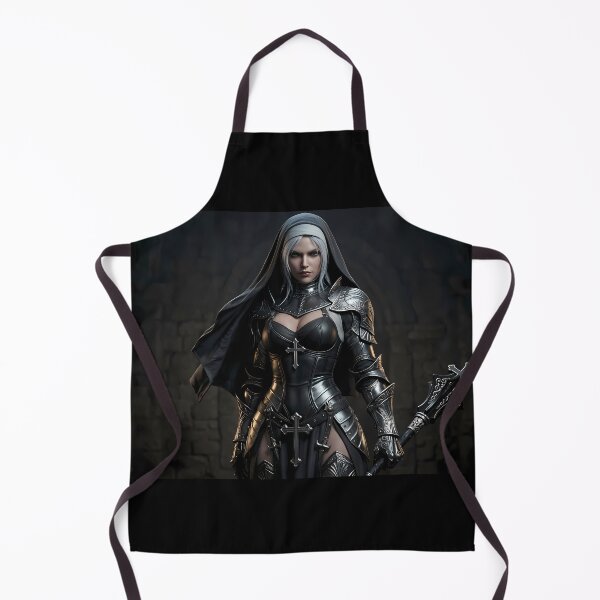 Item preview, Platinum Combat Nun Fantasy Warrior designed and sold by GalleryBrisArt.