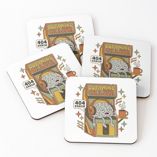 Item preview, Retro ADHD Brain Dopamine Chaser Arcade Illustration designed and sold by PIXEL INDUSTRIES.