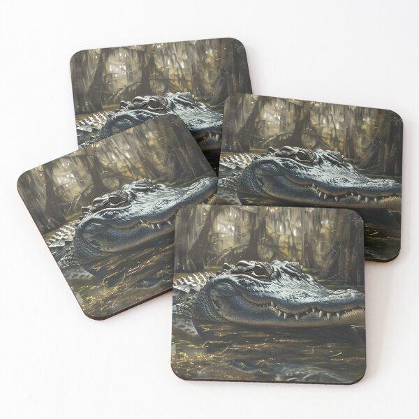 Item preview, Alligator in Louisiana Bayou, Wildlife designed and sold by GuildedWordGraphics.