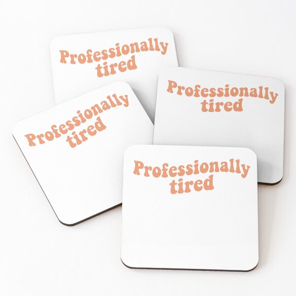 Item preview, Professionally Tired Vintage 1970s Groovy Typography designed and sold by YourWearPulse.