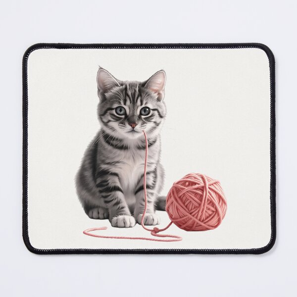 Item preview, Yarn Kitten – Cute Storybook Cat T-Shirt for Kids & Animal Lovers designed and sold by FunscapeHQ.