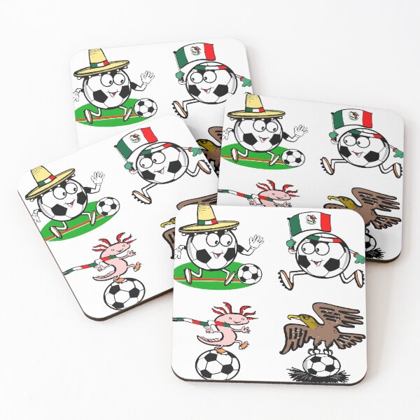 Item preview, Mexico Soccer Cartoon Mascot Sticker Pack designed and sold by Al Benge - NZ & Australian Art.