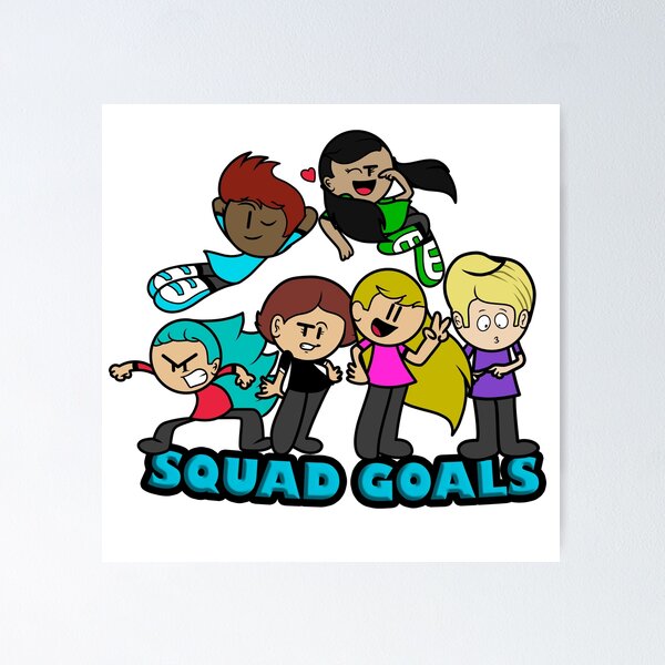 Item preview, Cute Cartoon Squad Goals - Anime Chibi Friends Group designed and sold by EscuadronLumen.