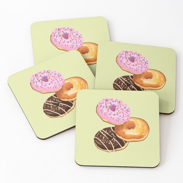 Item preview, Pink and chocolate donut with colorful sprinkles designed and sold by Juntixfae.