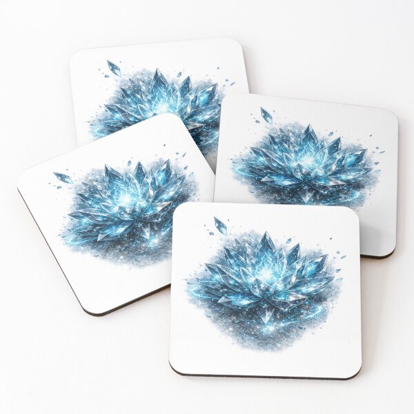 Item preview, Cosmic Crystal Lotus | Arctic Energy Bloom designed and sold by rigelcreation.