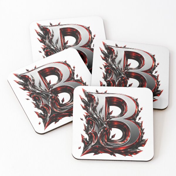 Item preview, Crimson Steel Alphabet of Power Letter B designed and sold by BlissBlvdShop.