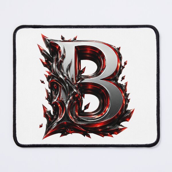Item preview, Crimson Steel Alphabet of Power Letter B designed and sold by BlissBlvdShop.