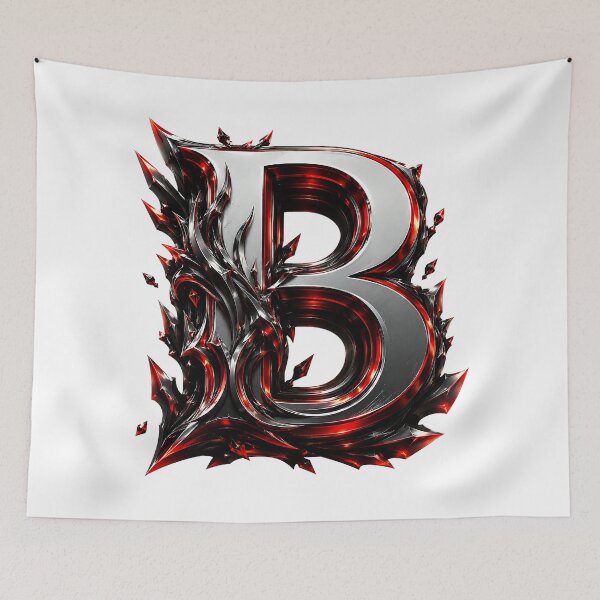 Item preview, Crimson Steel Alphabet of Power Letter B designed and sold by BlissBlvdShop.