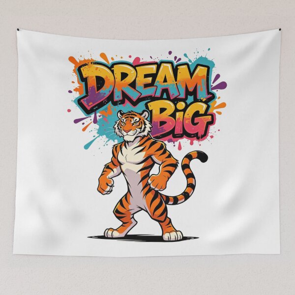 Item preview, Dream Big Tiger Vibrant Art designed and sold by LINSSEX Style • Urban & Sport Streetwear.
