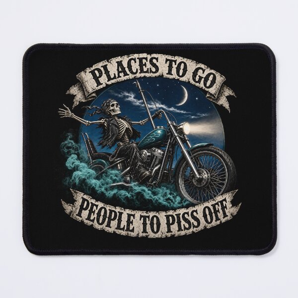 Item preview, Skeleton Biker Night Ride designed and sold by castillomiami.