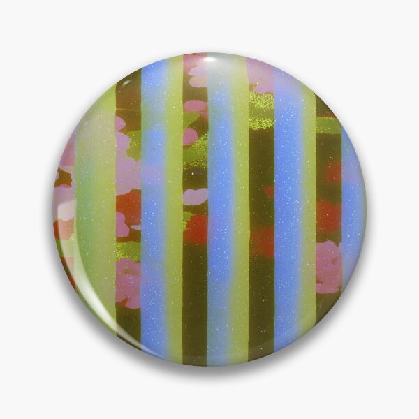 Item preview, Blue Green Floral Stripe Pattern designed and sold by bubblegoth.
