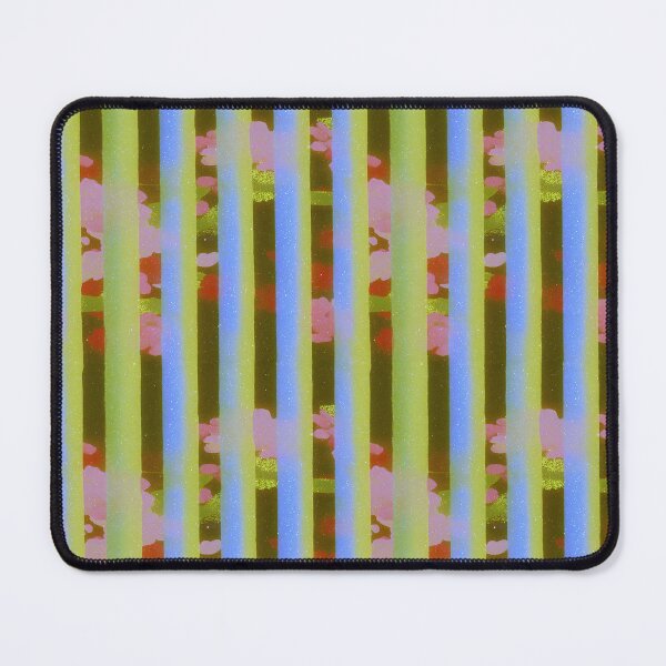 Item preview, Blue Green Floral Stripe Pattern designed and sold by bubblegoth.