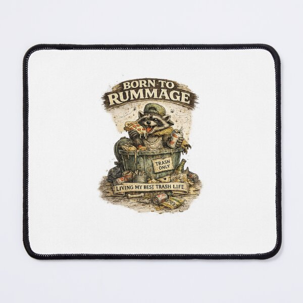 Item preview, Born To Rummage Raccoon designed and sold by HayoH.