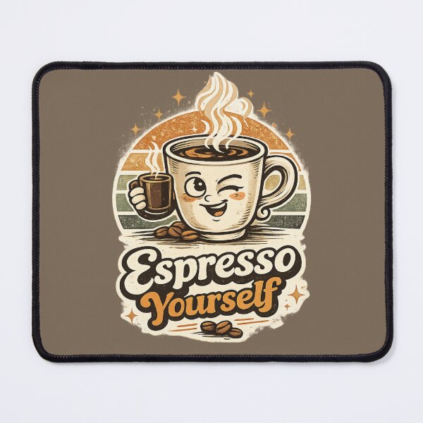 Item preview, Espresso Yourself Retro Coffee Lover designed and sold by piketo.