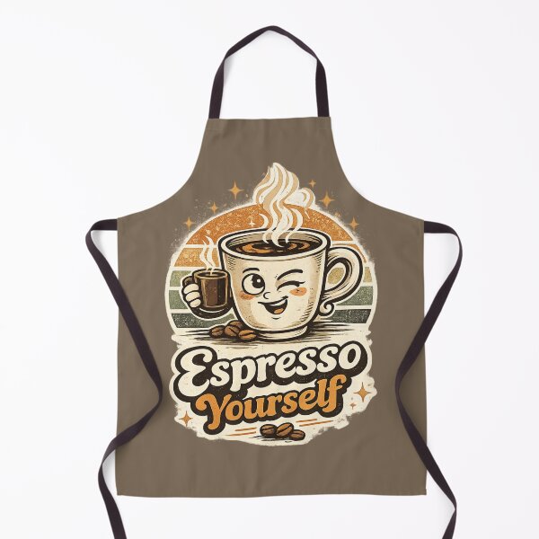 Item preview, Espresso Yourself Retro Coffee Lover designed and sold by piketo.